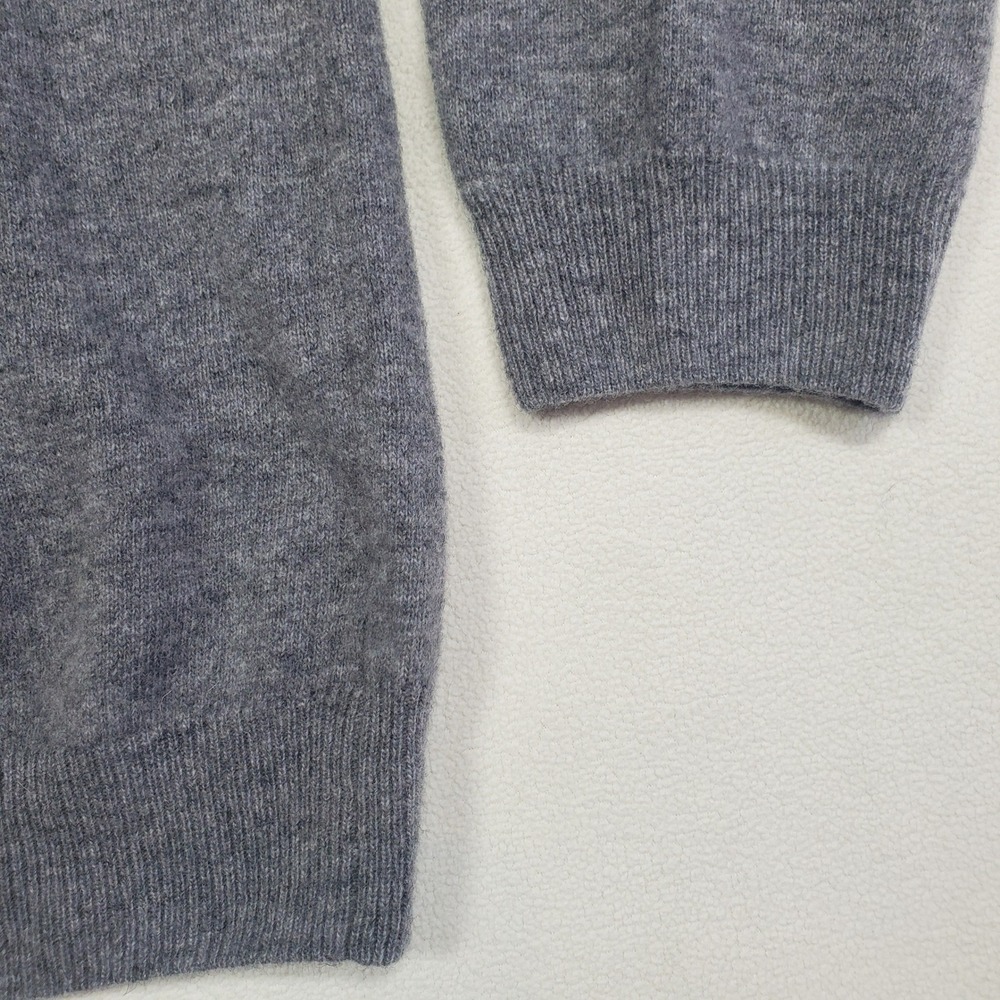 PIOMBO 100%‎ Lambswool Sweater Mens XL Gray Lightweight Knit Quiet Luxury  New - Picture 4 of 9